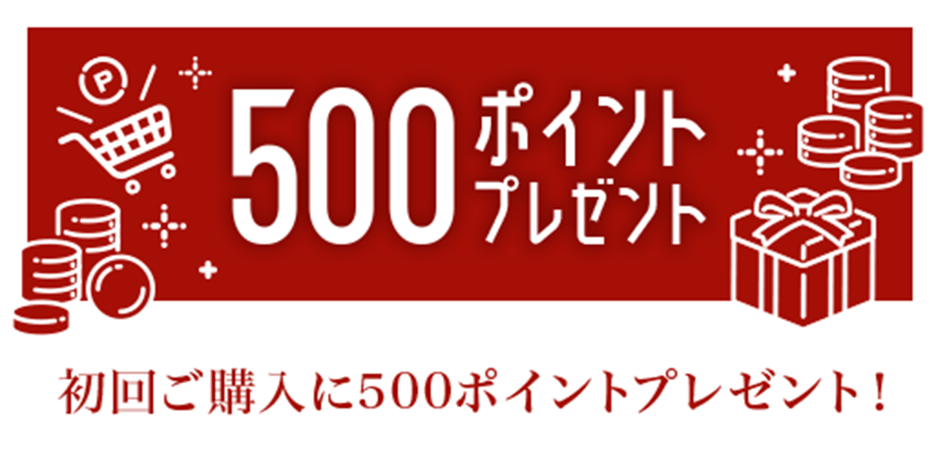 500ポイントプレゼント